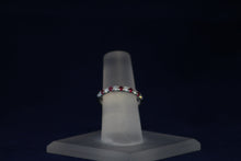 Load image into Gallery viewer, 14k White Gold Ruby and Diamond Band
