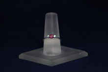 Load image into Gallery viewer, 14k White Gold Ruby and Diamond Ring
