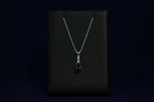 Load image into Gallery viewer, 14k White Gold Sapphire and Diamond Necklace
