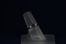 Load image into Gallery viewer, 14k White Gold Sapphire &amp; Diamond Ring
