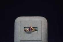Load image into Gallery viewer, 14k Yellow Gold Triangluar Amethyst Ring
