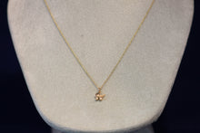 Load image into Gallery viewer, 14k Yellow Gold Baby Carriage Pendant with Diamonds in Wheels
