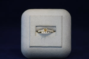 14k Yellow Gold Diamond Engagement Ring Mounting