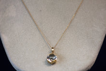 Load image into Gallery viewer, 14k Yellow Gold Green Amethyst Pendant
