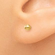 Load image into Gallery viewer, 14k Yellow Gold Polished Ball Post Earrings
