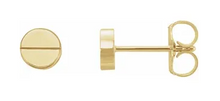 Load image into Gallery viewer, 14k Yellow Gold Cartier Style Post Earrings
