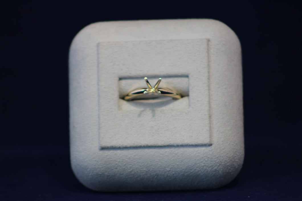 14k Yellow Gold Solitaire Remount