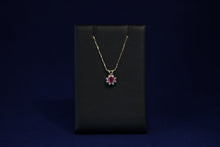 Load image into Gallery viewer, 14k Yellow Gold Ruby and Diamond Pendant
